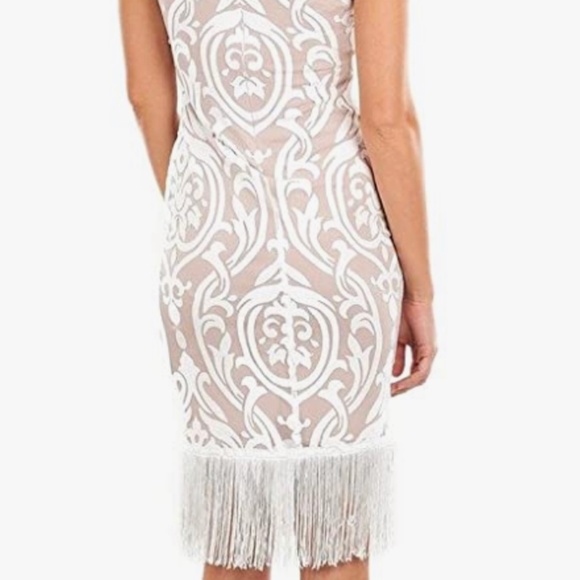 Joseph Ribkoff white cocktail Dress, one-of-A-Kind - Picture 4 of 7